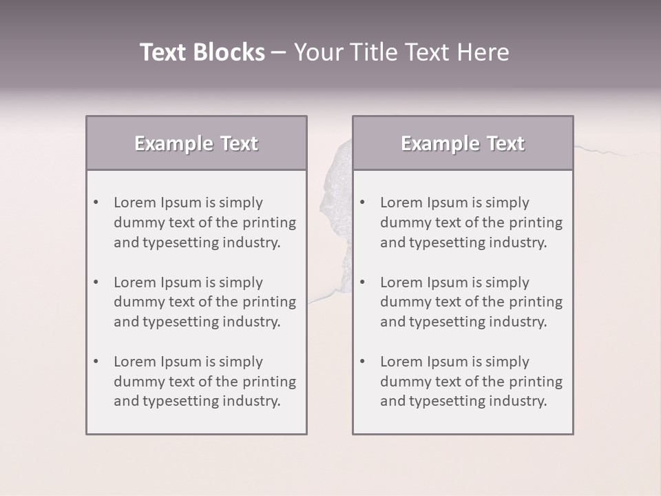 A Piece Of Paper That Has Been Torn In Half PowerPoint Template