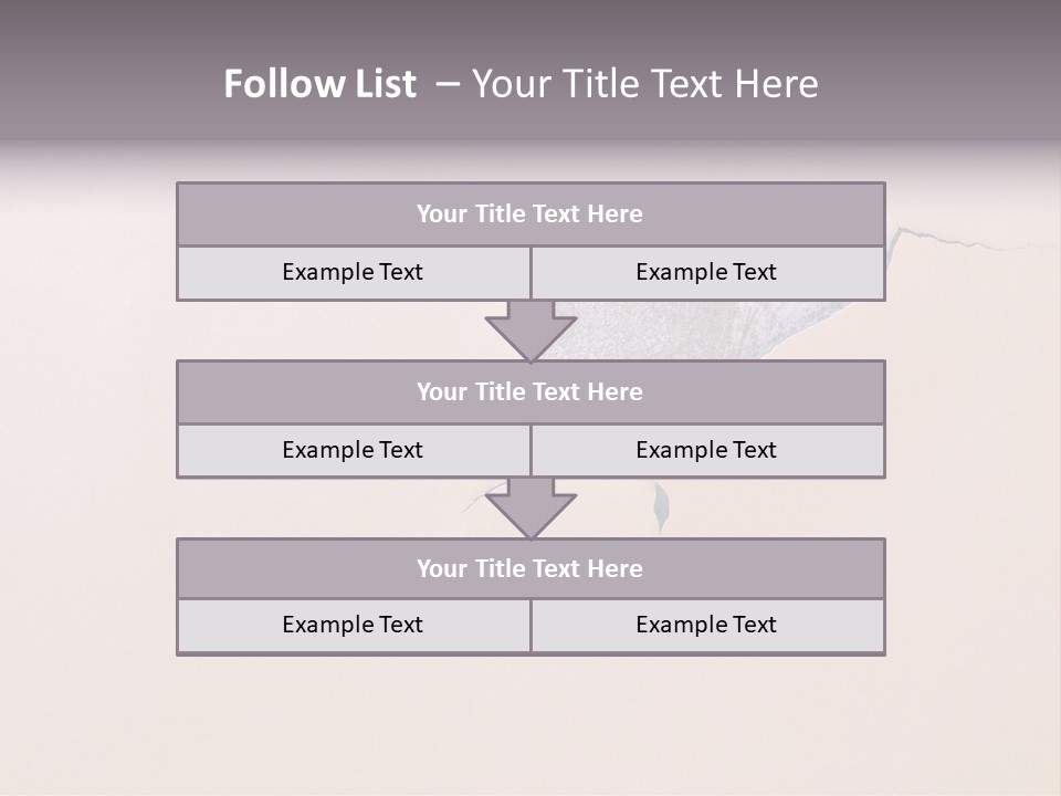 A Piece Of Paper That Has Been Torn In Half PowerPoint Template