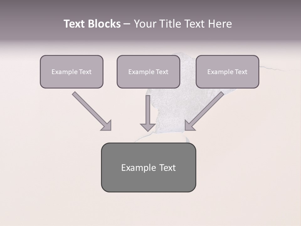A Piece Of Paper That Has Been Torn In Half PowerPoint Template