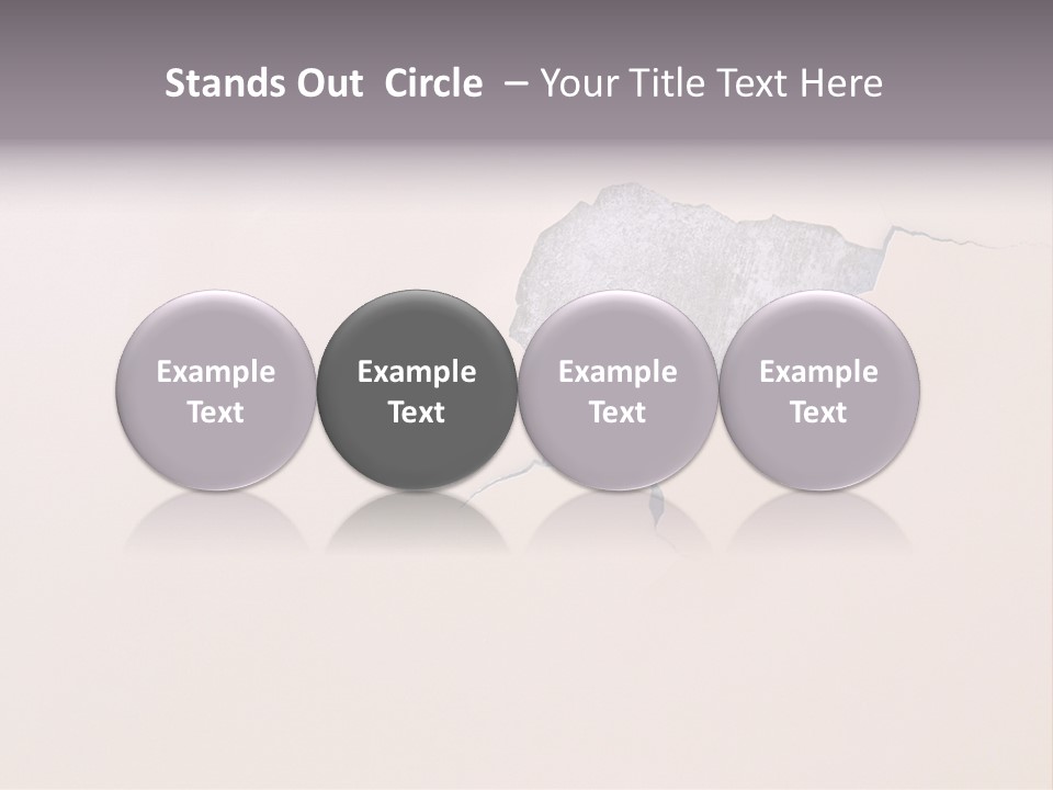 A Piece Of Paper That Has Been Torn In Half PowerPoint Template