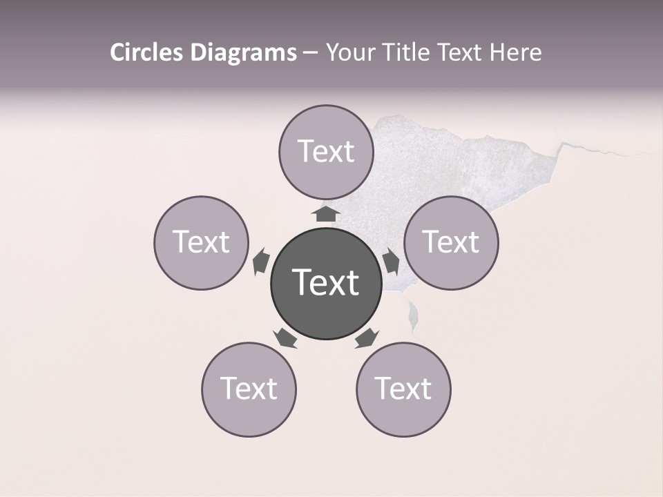 A Piece Of Paper That Has Been Torn In Half PowerPoint Template