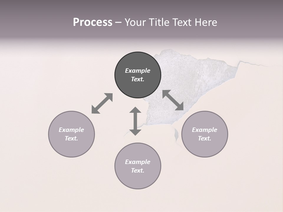 A Piece Of Paper That Has Been Torn In Half PowerPoint Template