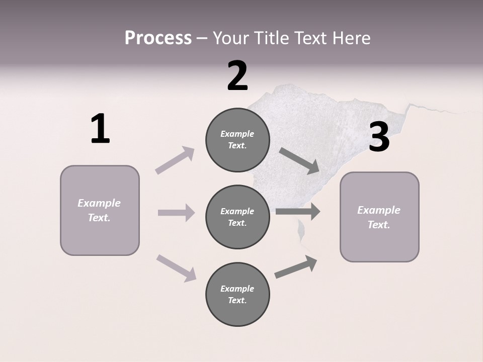 A Piece Of Paper That Has Been Torn In Half PowerPoint Template