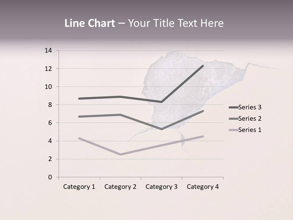 A Piece Of Paper That Has Been Torn In Half PowerPoint Template