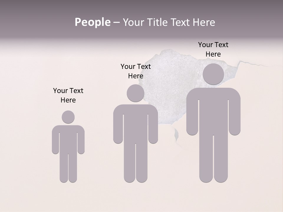 A Piece Of Paper That Has Been Torn In Half PowerPoint Template