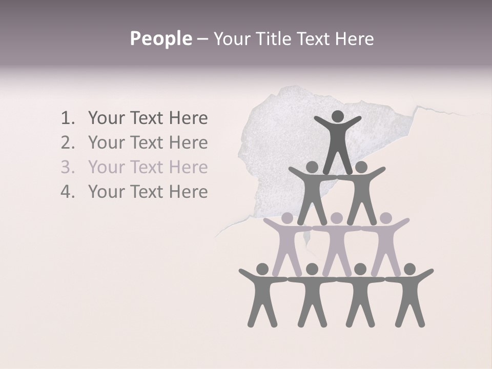 A Piece Of Paper That Has Been Torn In Half PowerPoint Template