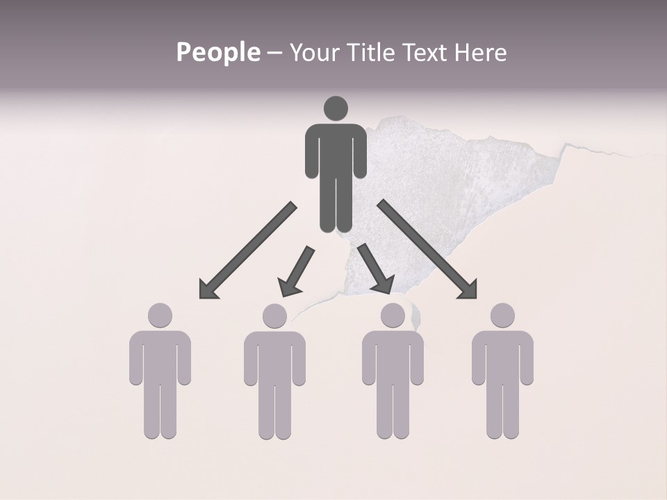 A Piece Of Paper That Has Been Torn In Half PowerPoint Template