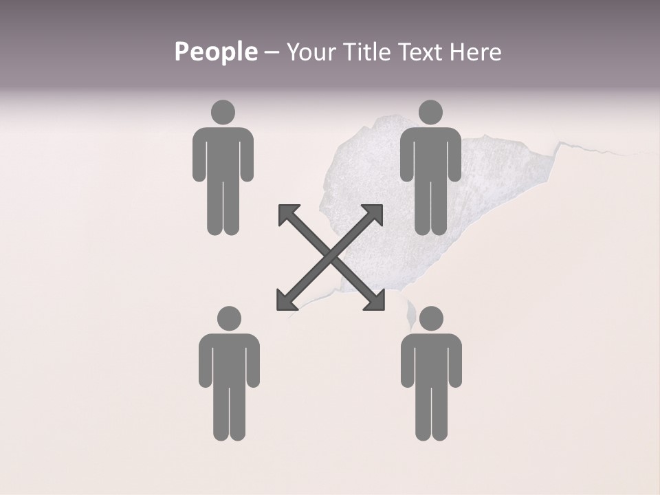 A Piece Of Paper That Has Been Torn In Half PowerPoint Template