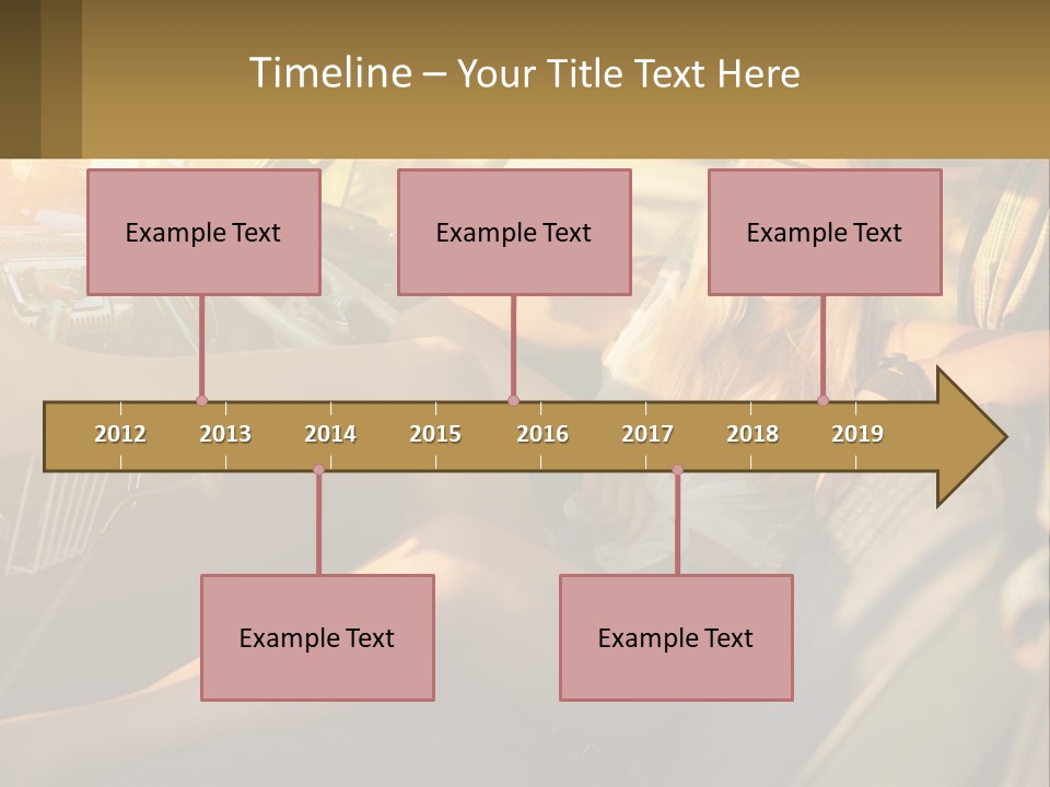 A Woman Sitting In The Drivers Seat Of A Car PowerPoint Template