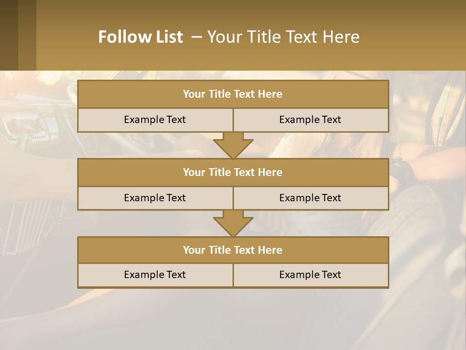 A Woman Sitting In The Drivers Seat Of A Car PowerPoint Template