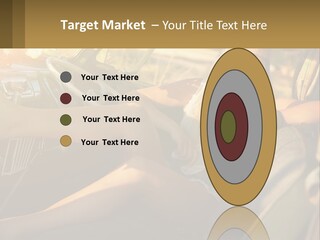 A Woman Sitting In The Drivers Seat Of A Car PowerPoint Template