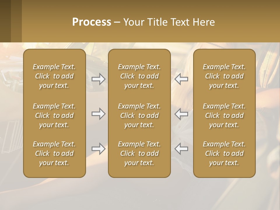 A Woman Sitting In The Drivers Seat Of A Car PowerPoint Template