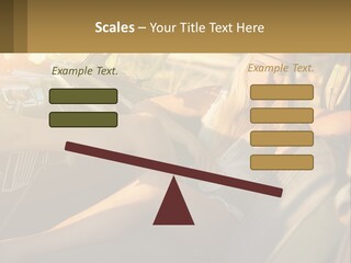 A Woman Sitting In The Drivers Seat Of A Car PowerPoint Template