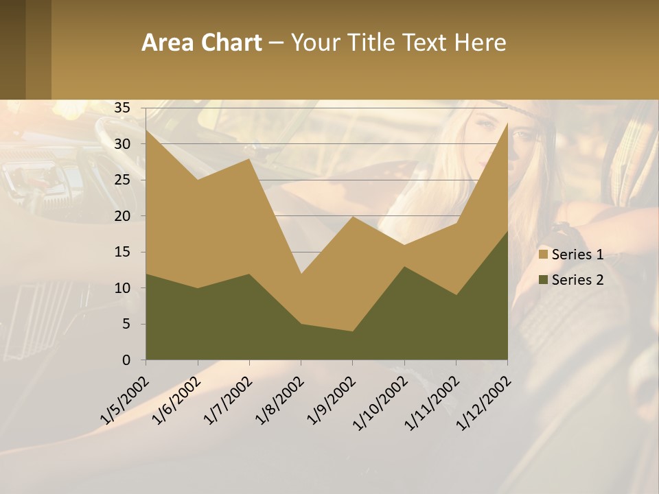 A Woman Sitting In The Drivers Seat Of A Car PowerPoint Template