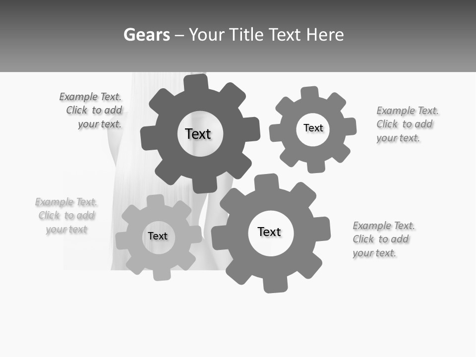 A Woman With Long Hair Is Shown In Black And White PowerPoint Template