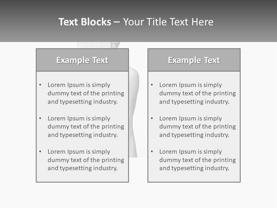 A Woman With Long Hair Is Shown In Black And White PowerPoint Template