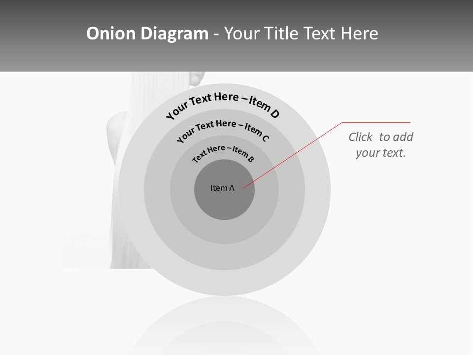 A Woman With Long Hair Is Shown In Black And White PowerPoint Template