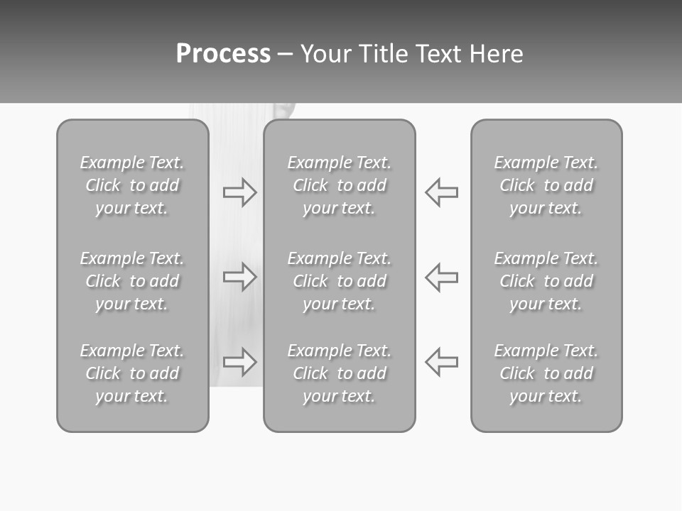 A Woman With Long Hair Is Shown In Black And White PowerPoint Template