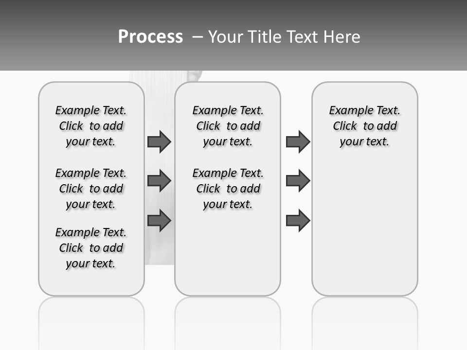 A Woman With Long Hair Is Shown In Black And White PowerPoint Template
