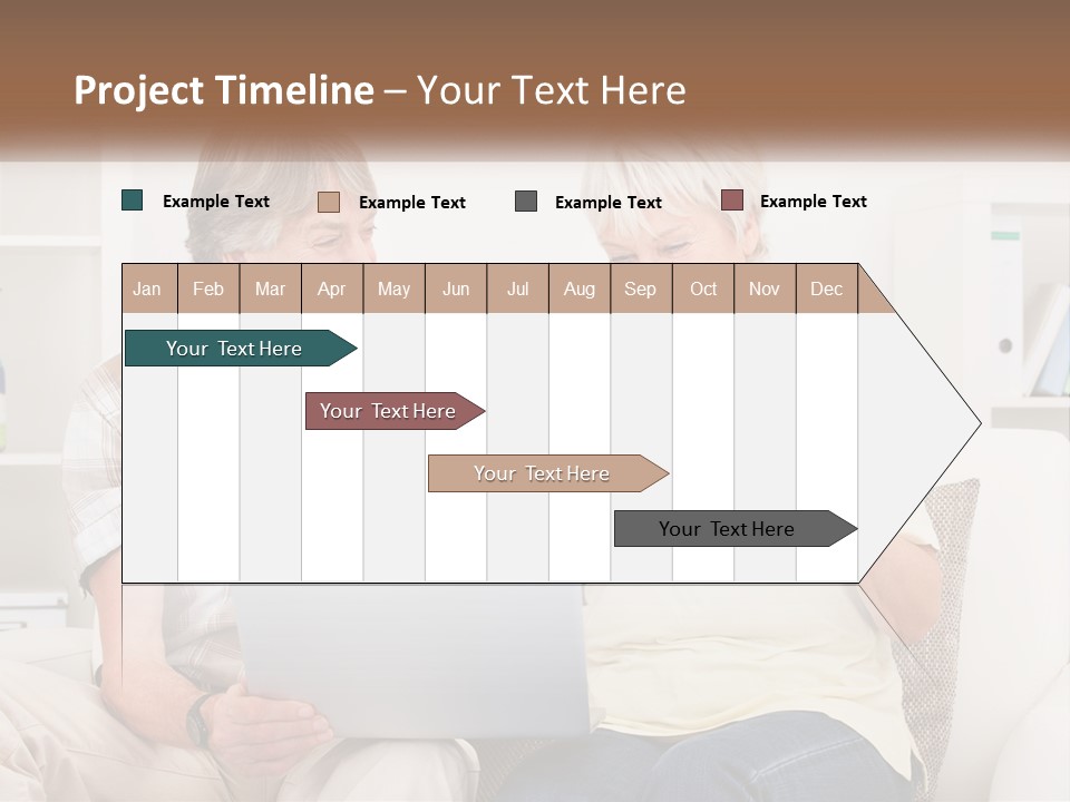 A Man And Woman Sitting On A Couch Holding A Credit Card PowerPoint Template