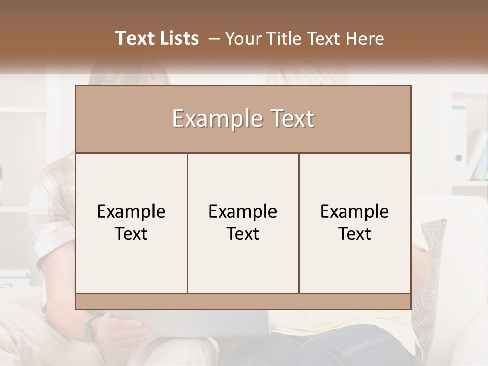 A Man And Woman Sitting On A Couch Holding A Credit Card PowerPoint Template