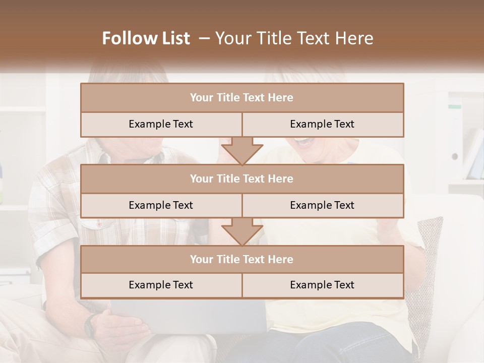 A Man And Woman Sitting On A Couch Holding A Credit Card PowerPoint Template