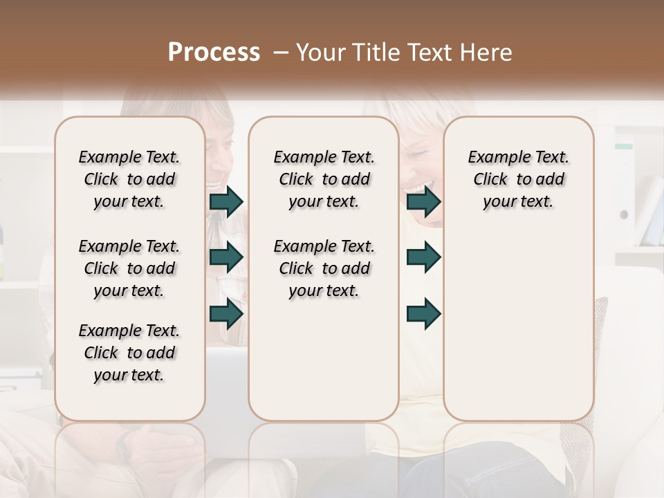A Man And Woman Sitting On A Couch Holding A Credit Card PowerPoint Template