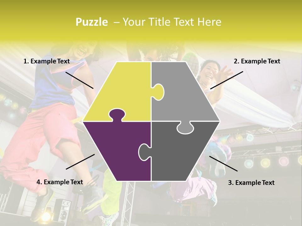 A Group Of Young Women Jumping Up In The Air PowerPoint Template