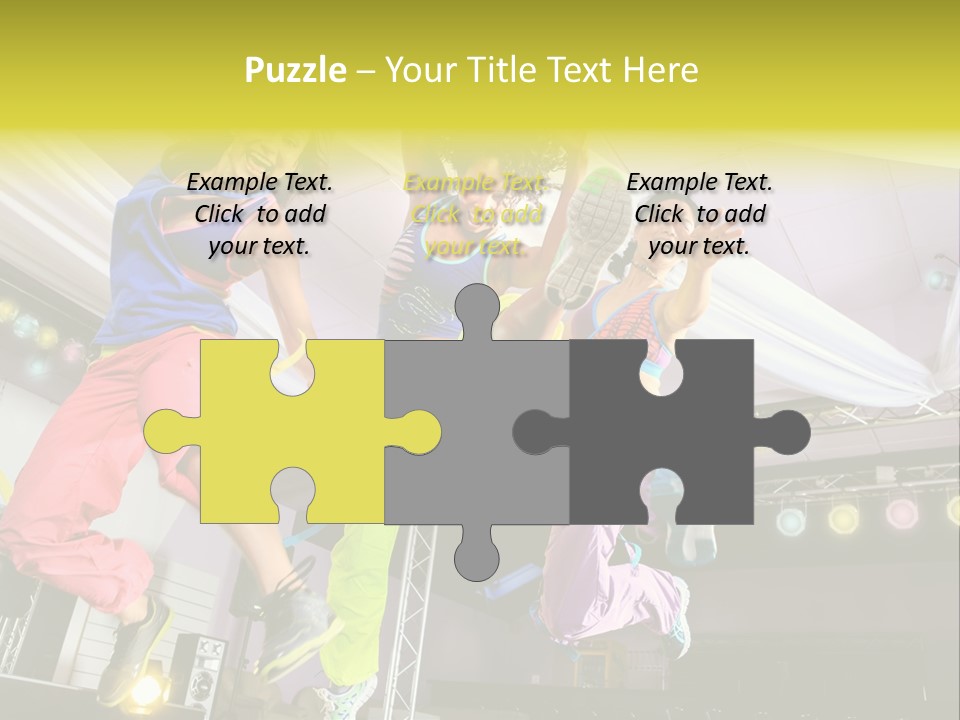 A Group Of Young Women Jumping Up In The Air PowerPoint Template