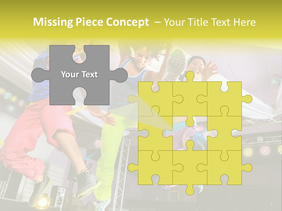 A Group Of Young Women Jumping Up In The Air PowerPoint Template