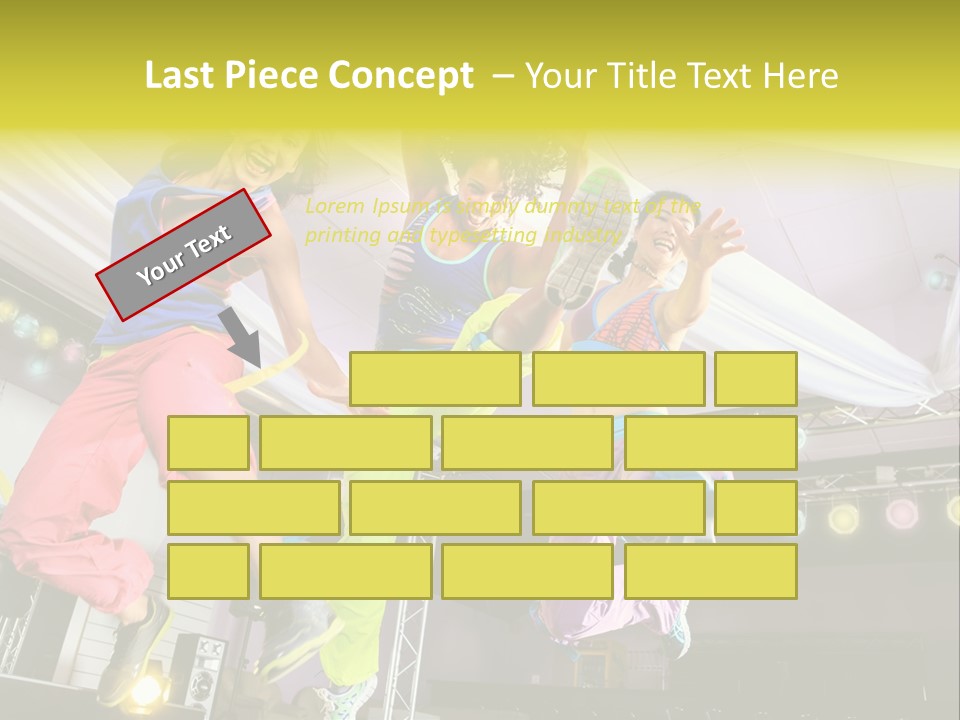 A Group Of Young Women Jumping Up In The Air PowerPoint Template