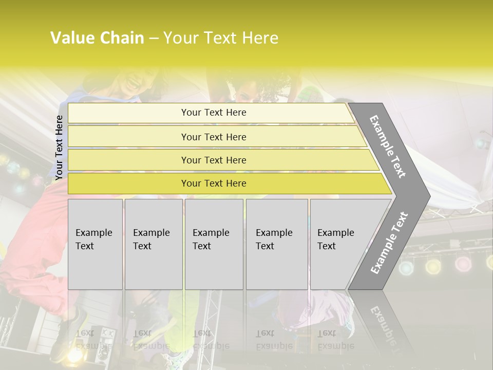 A Group Of Young Women Jumping Up In The Air PowerPoint Template