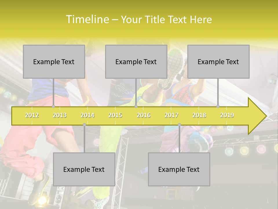 A Group Of Young Women Jumping Up In The Air PowerPoint Template