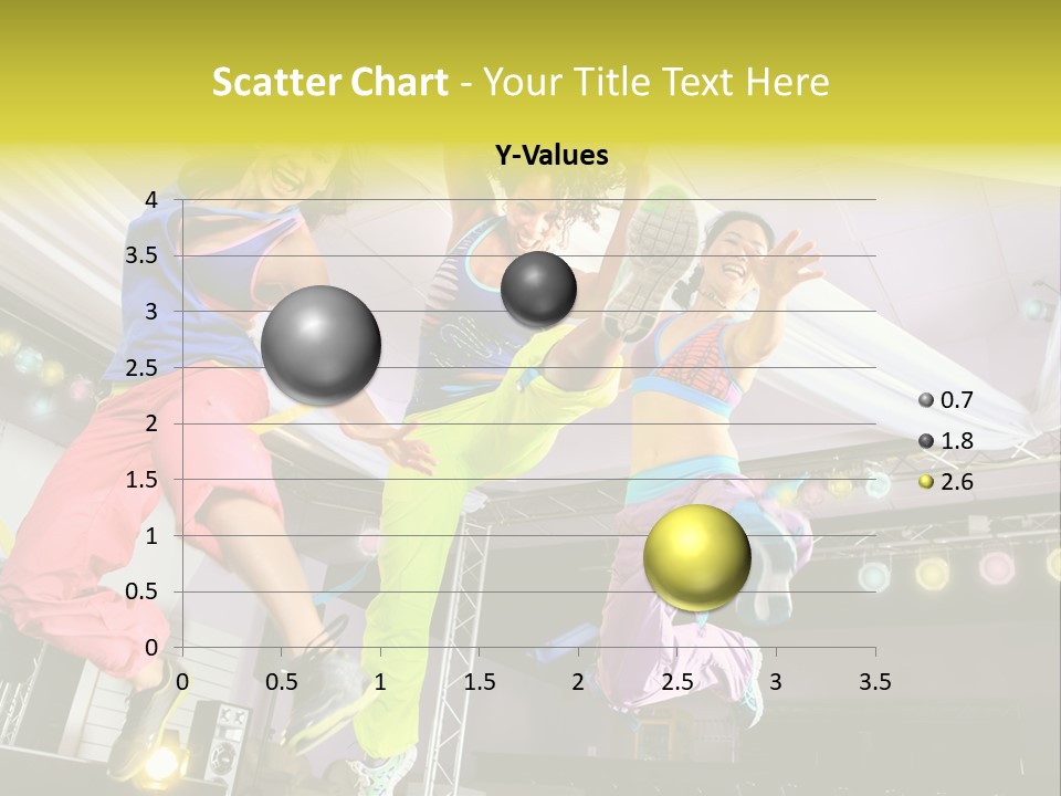 A Group Of Young Women Jumping Up In The Air PowerPoint Template