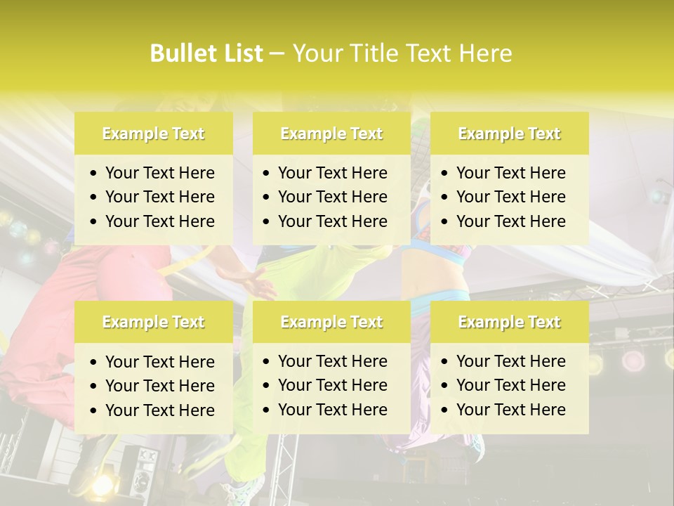 A Group Of Young Women Jumping Up In The Air PowerPoint Template