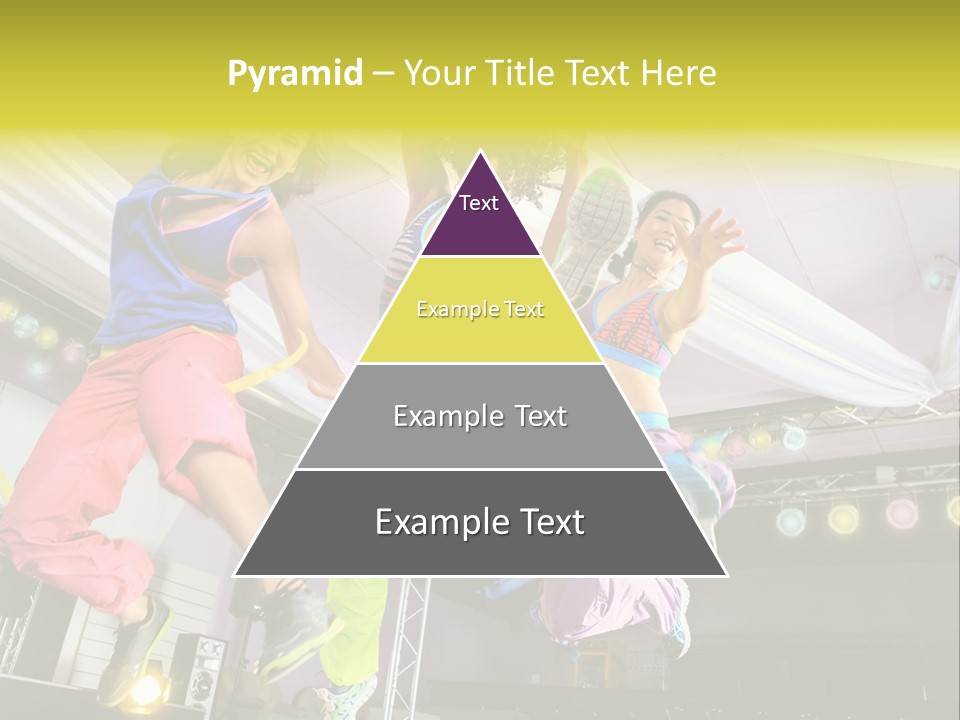 A Group Of Young Women Jumping Up In The Air PowerPoint Template