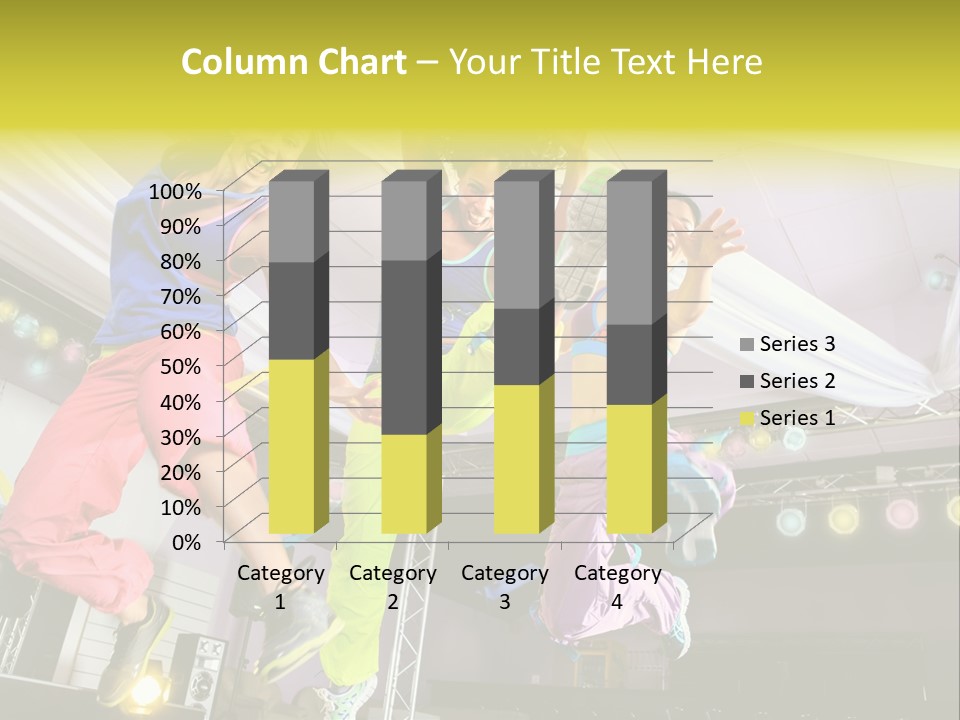 A Group Of Young Women Jumping Up In The Air PowerPoint Template