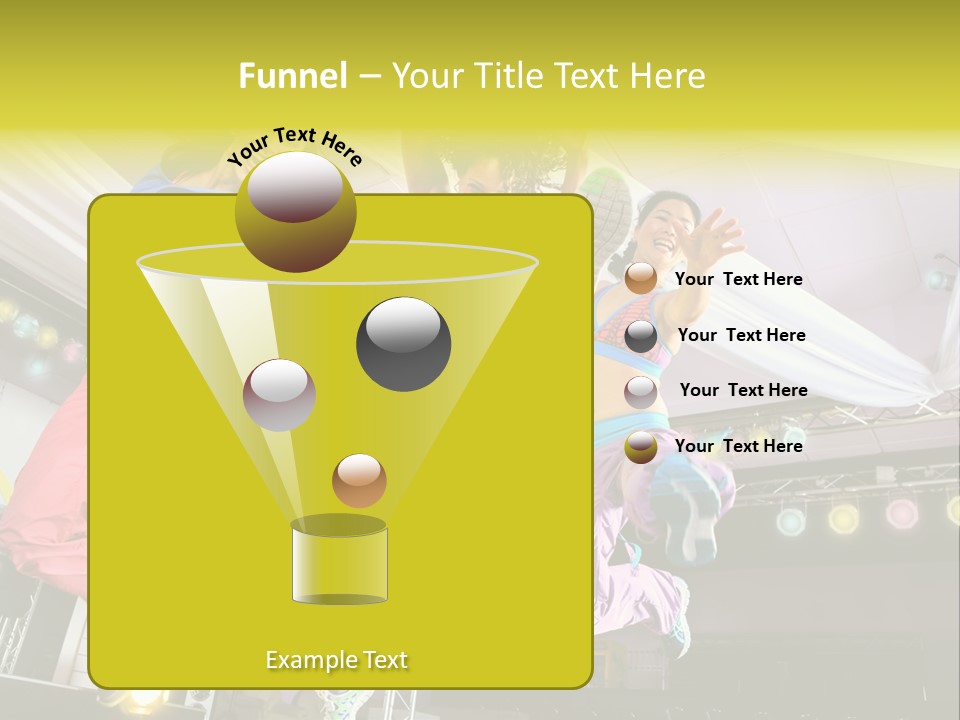 A Group Of Young Women Jumping Up In The Air PowerPoint Template