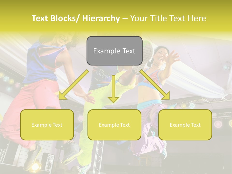 A Group Of Young Women Jumping Up In The Air PowerPoint Template