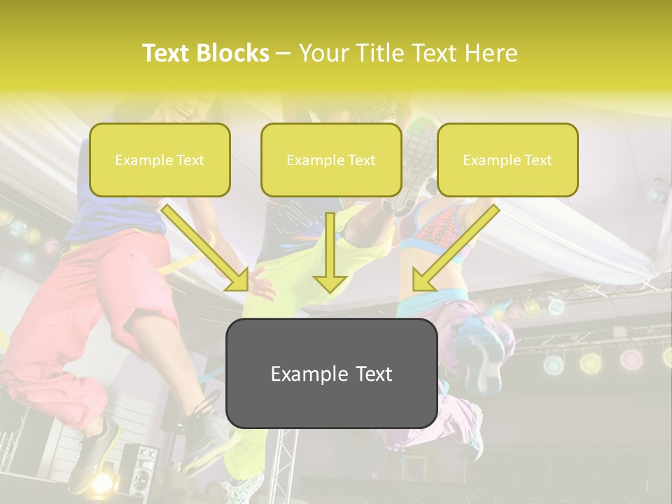 A Group Of Young Women Jumping Up In The Air PowerPoint Template