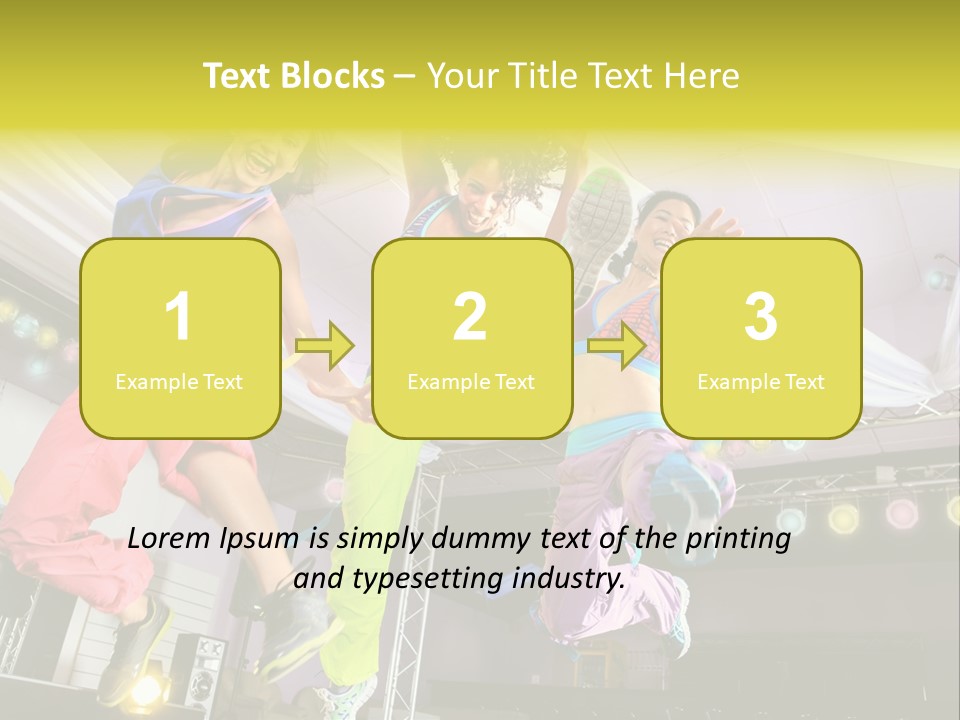 A Group Of Young Women Jumping Up In The Air PowerPoint Template