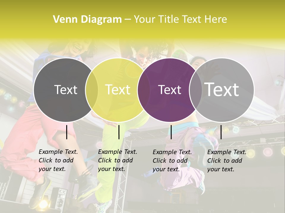 A Group Of Young Women Jumping Up In The Air PowerPoint Template