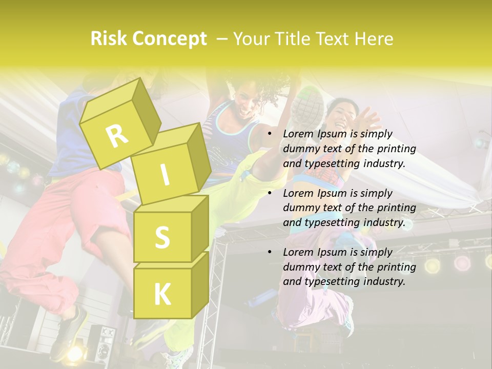 A Group Of Young Women Jumping Up In The Air PowerPoint Template