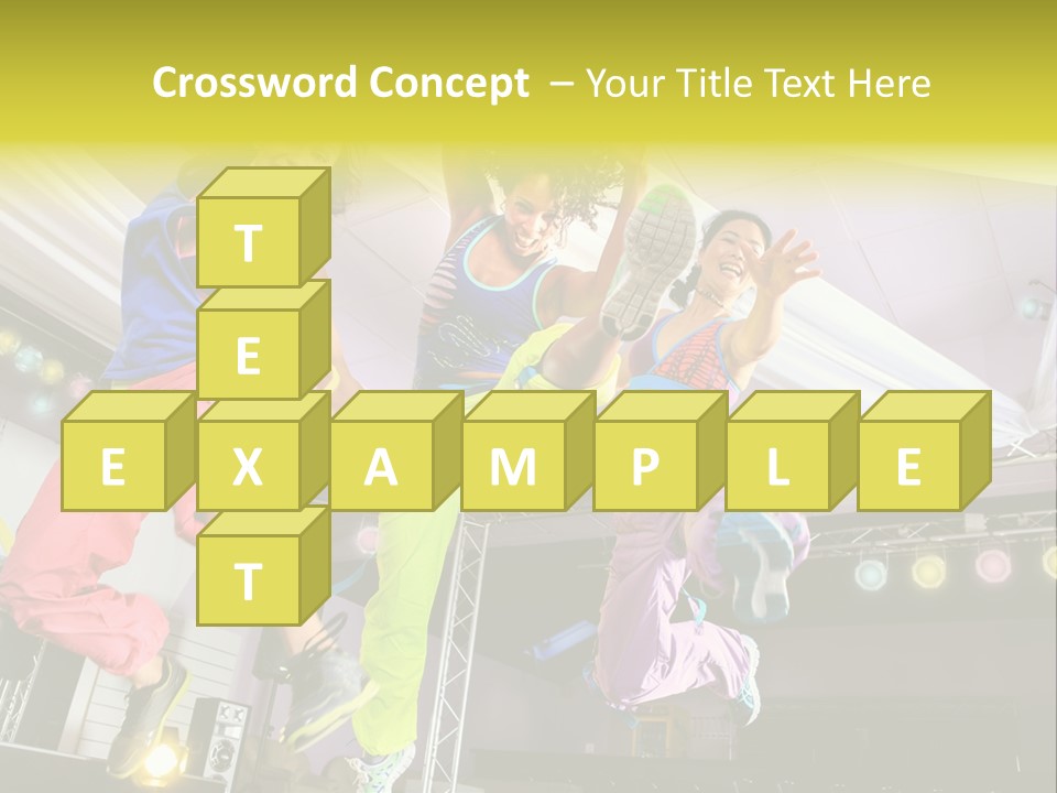 A Group Of Young Women Jumping Up In The Air PowerPoint Template