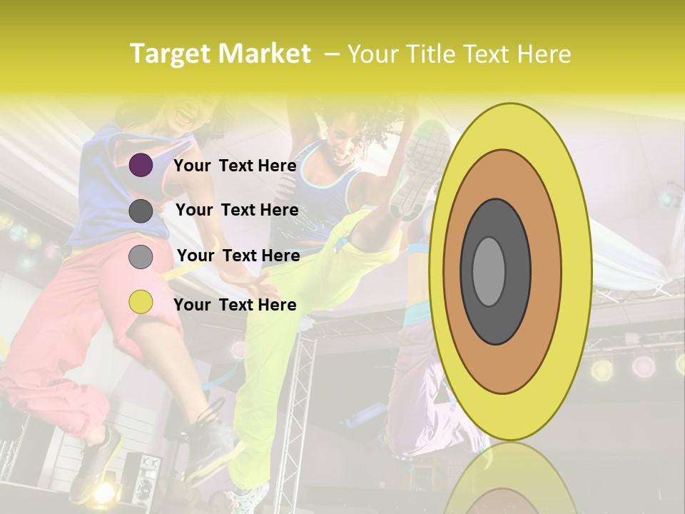 A Group Of Young Women Jumping Up In The Air PowerPoint Template