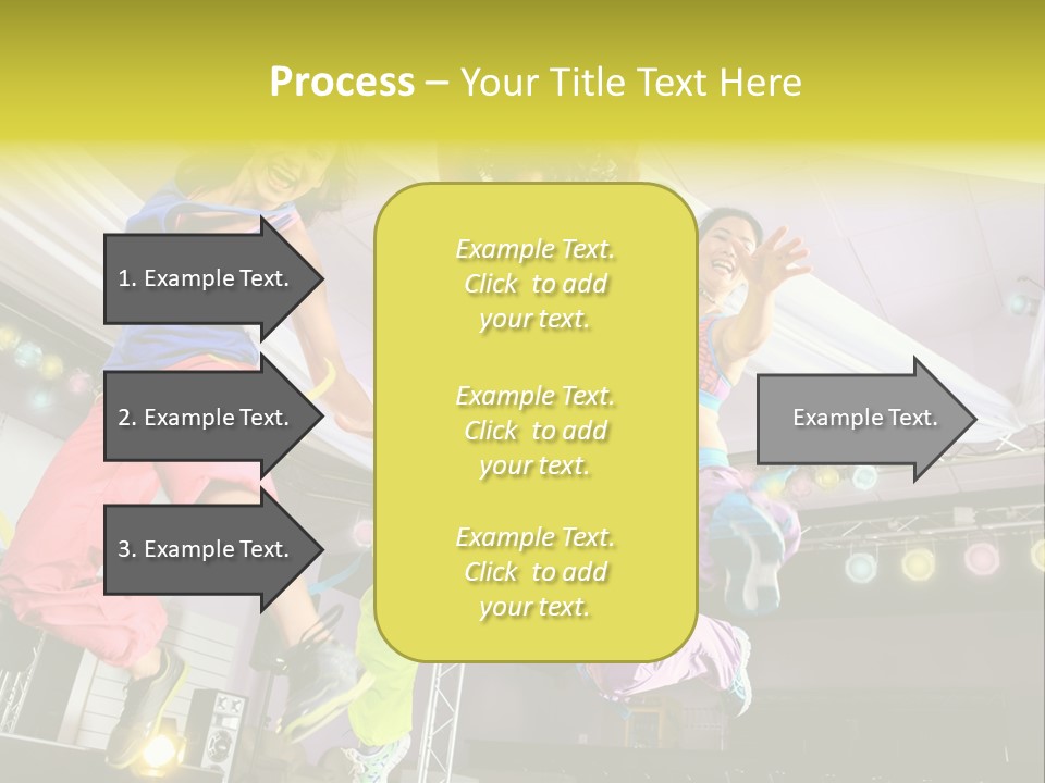 A Group Of Young Women Jumping Up In The Air PowerPoint Template