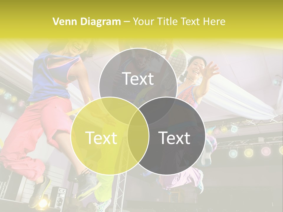 A Group Of Young Women Jumping Up In The Air PowerPoint Template