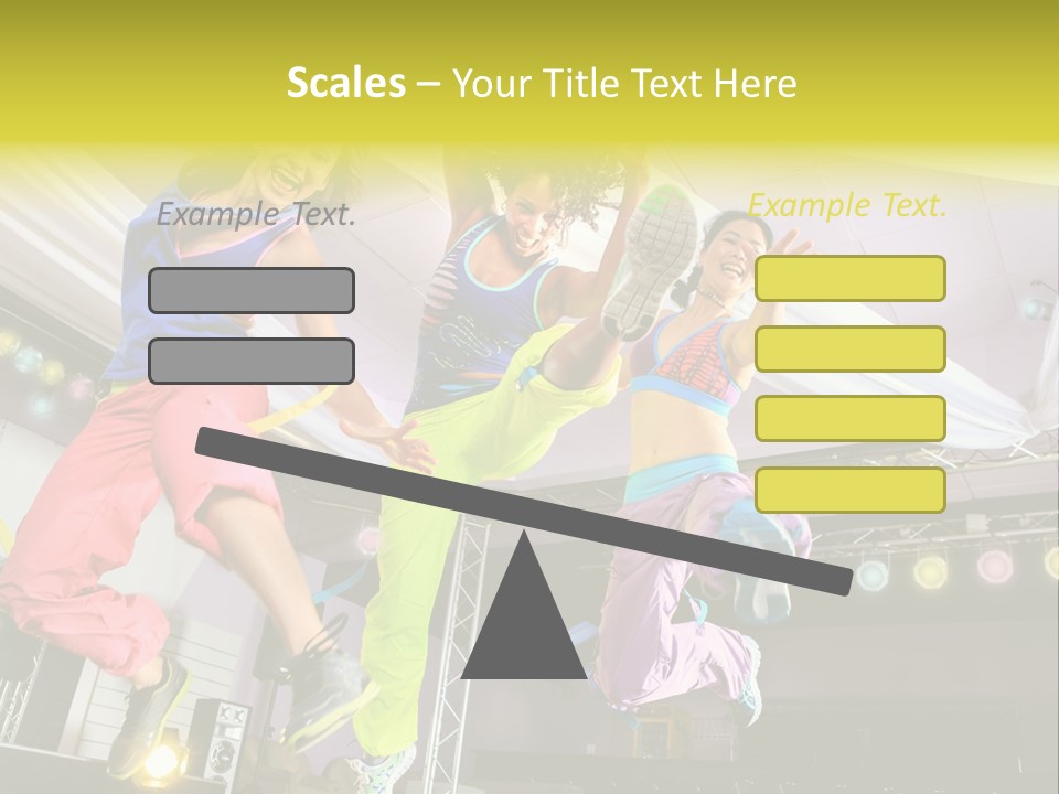 A Group Of Young Women Jumping Up In The Air PowerPoint Template