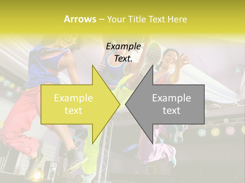 A Group Of Young Women Jumping Up In The Air PowerPoint Template