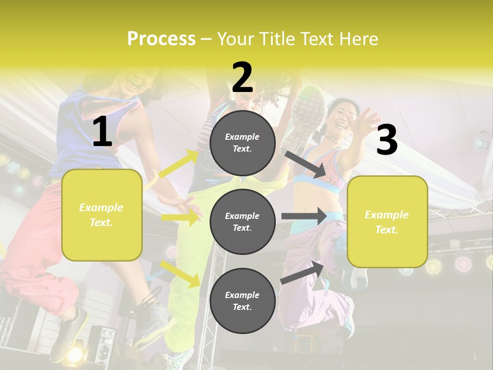 A Group Of Young Women Jumping Up In The Air PowerPoint Template